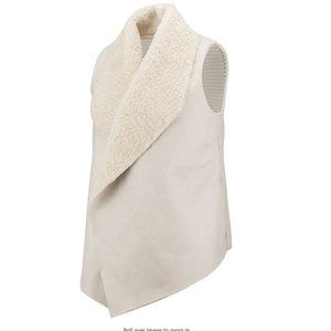 Chelsea & Theodore- Faux Fur Knit Sleeveless Vest